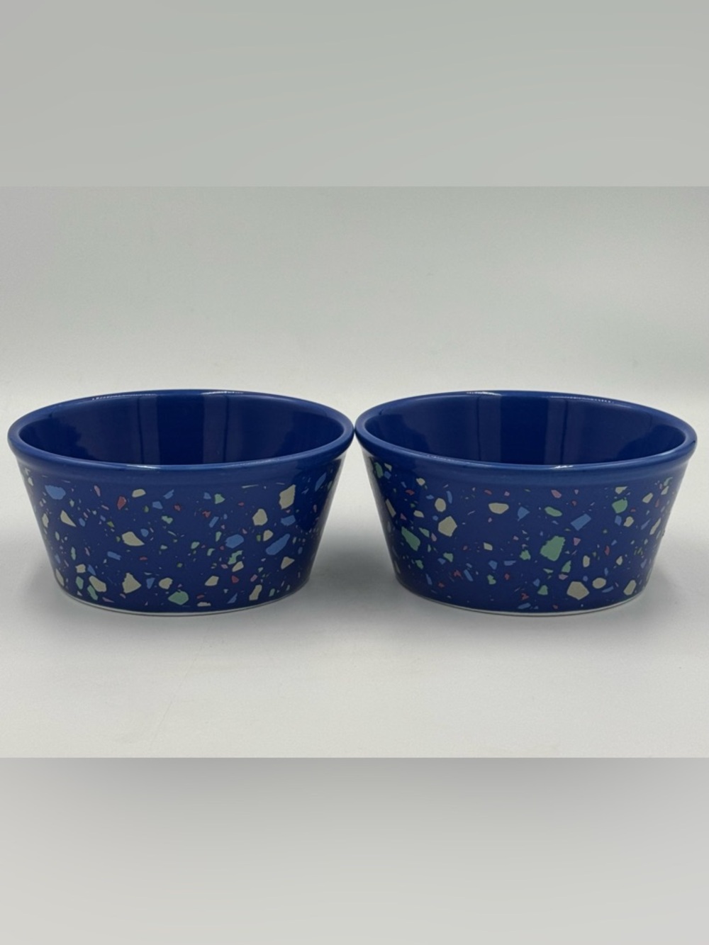 Bow Wow Meow “Swirl & Speckle” Small Pet Bowls- Set of 2 by Gibson
